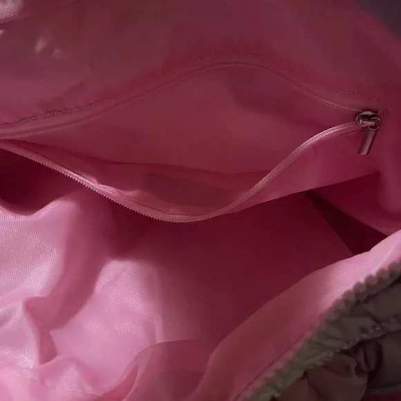 Women's Pink and Purple Quilted Bag - Picture 4 of 4